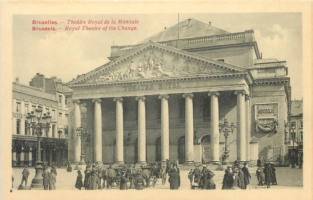 Brüssel — Königliches Theater der Münze — Edition Nicolas, 34, Grand-Place - Vorderseite