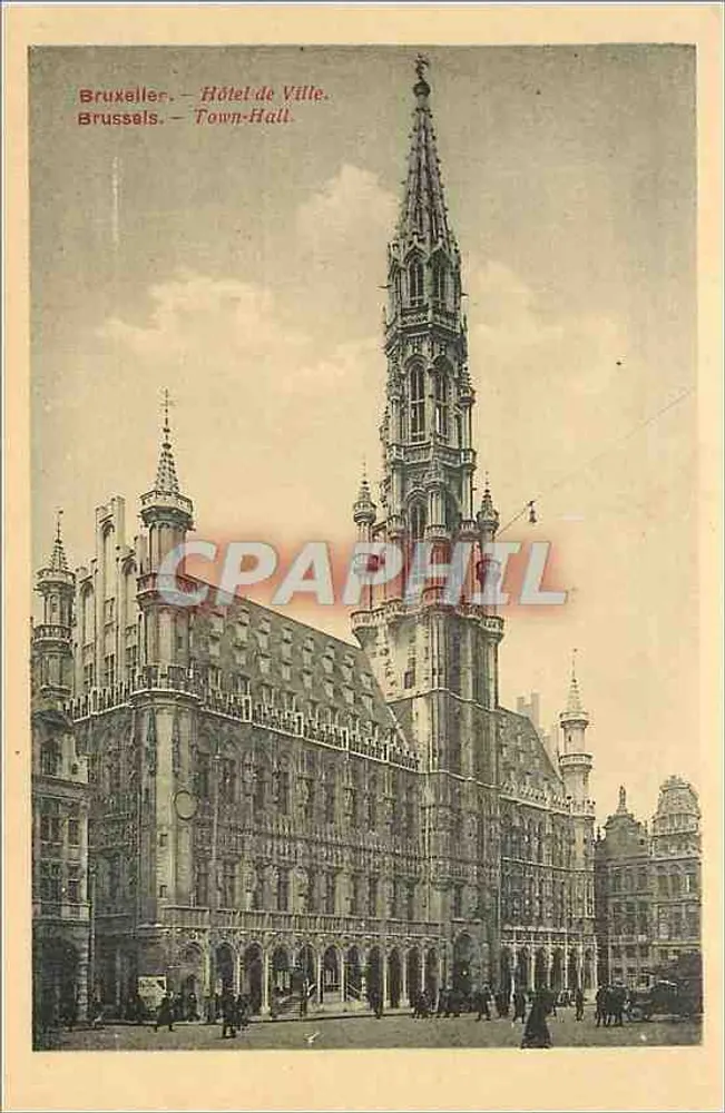 Bruxelles — Hôtel de Ville — Édition Nicolas, Bruxelles - Recto