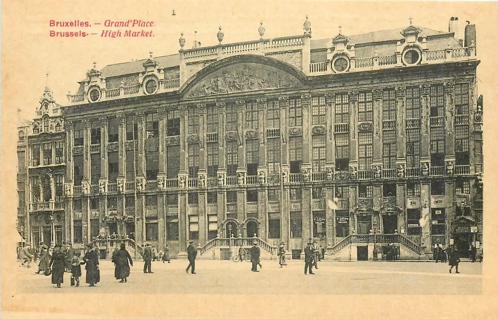 Brussels — Grand'Place — Market of the Halles — Edition Nicolas, 34 - Front
