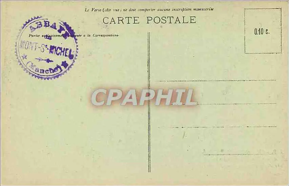 Mont-Saint-Michel - O Claustro (século XIII) — J.P. - 47 — Edição especial na Abadia - Verso
