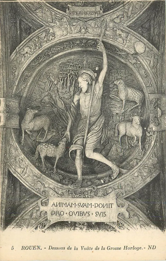 Rouen - Dessous de la Voûte de la Grosse Horloge - ND - Recto