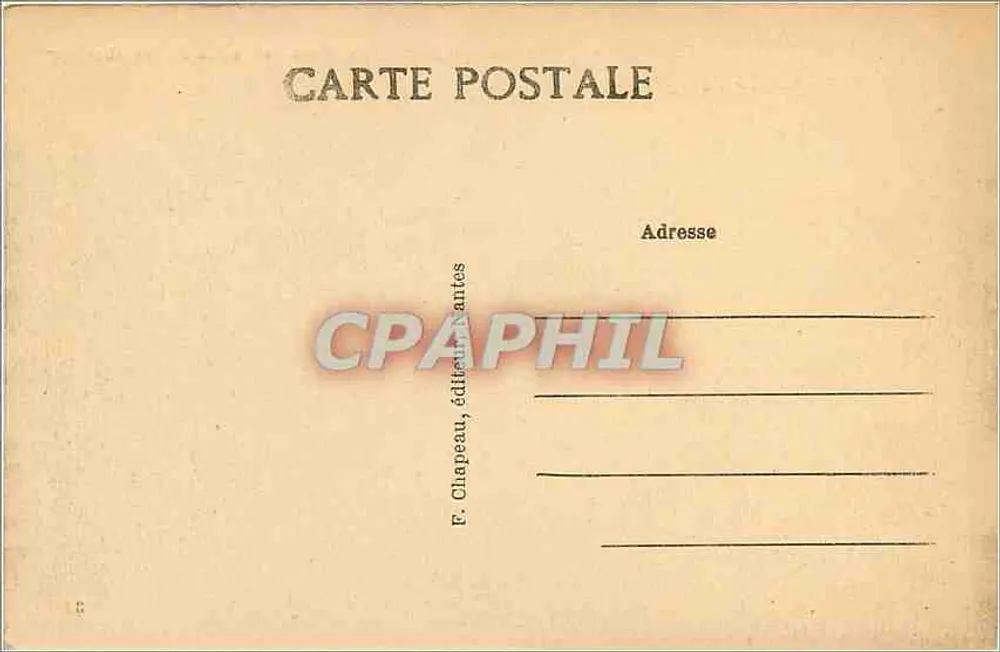 NANTES — Allgemeiner Blick (Nordosten), vom Transbordeur aus — F. Chapeau, Verlag Nantes, Nummer 347 - Rückseite