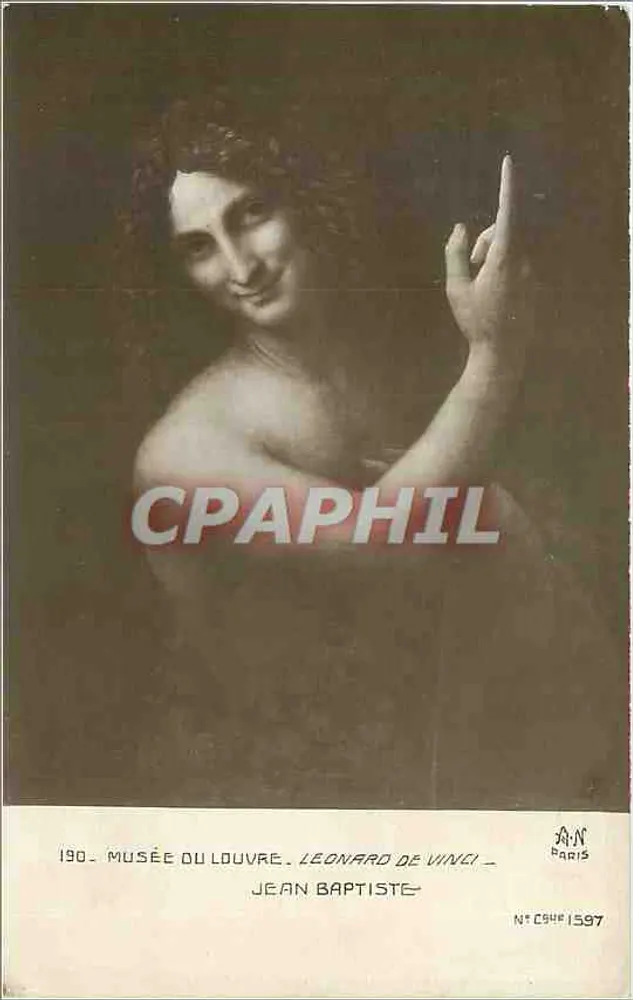जॉन बैप्टिस्ट — लुव्रे म्यूजियम — लियोनार्डो डी विन्सी — क्रमांक C94#1597 - आगे