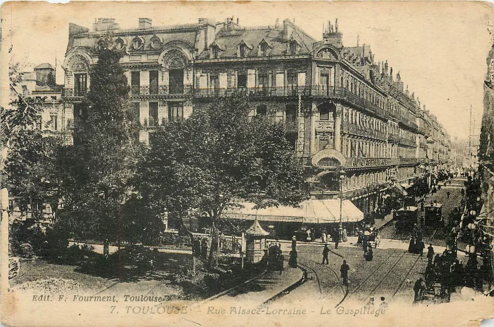 Toulouse - Rue Alsace-Lorraine - Le Gaspillage — Edit. F. Fourment, Toulouse - Recto