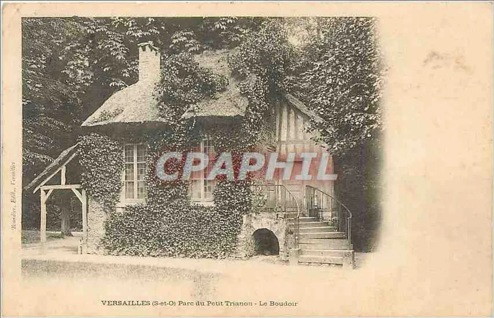 Versailles (S-et-O) Park des Petit Trianon - Das Boudoir — Verleger Bonnet, Ellis, Versailles, Seriennummer nicht sichtbar - Vorderseite