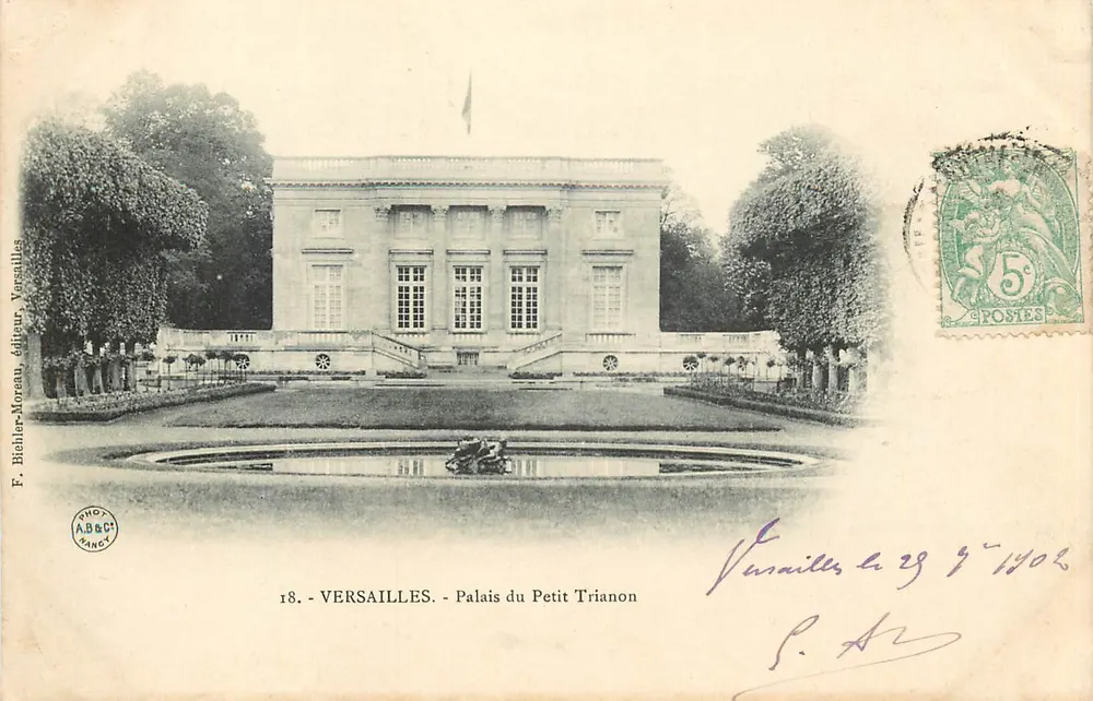 Versailles - Palácio do Petit Trianon — F. Béhler-Morau editor, n°18 - Frente