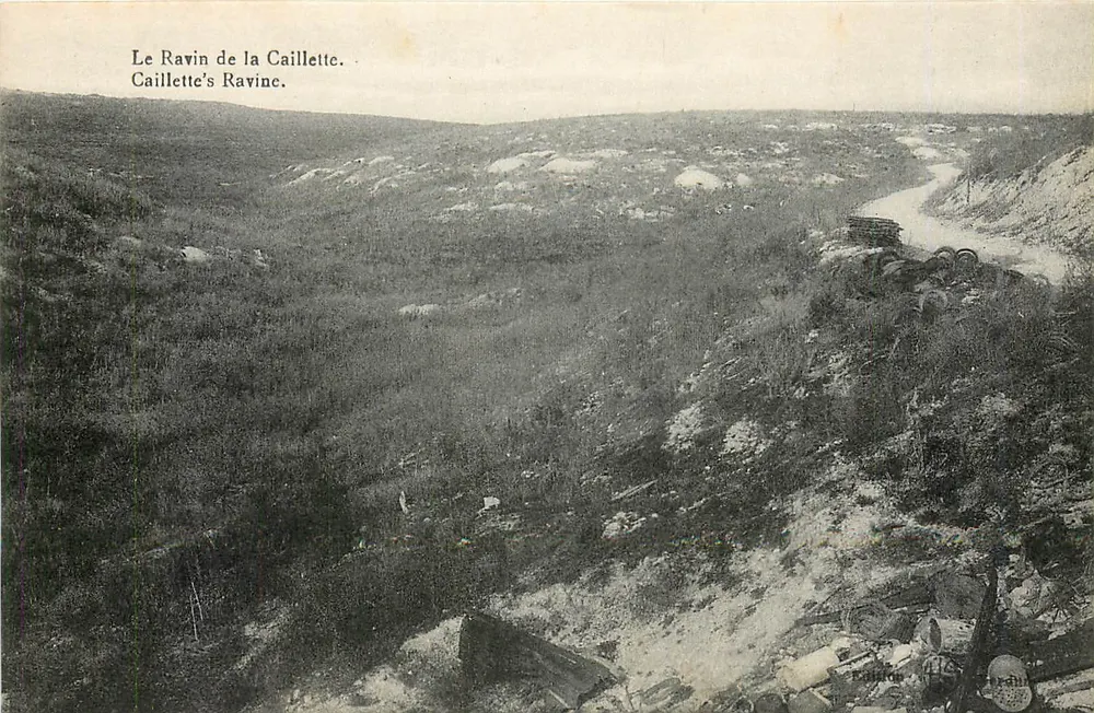 Le Ravin de la Caillette — vue panoramique — éditeur non identifié - Frente