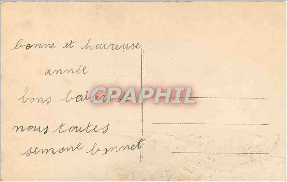 Dois crianças — com cesto de flores — Visé, Paris, n° 3812 - Verso