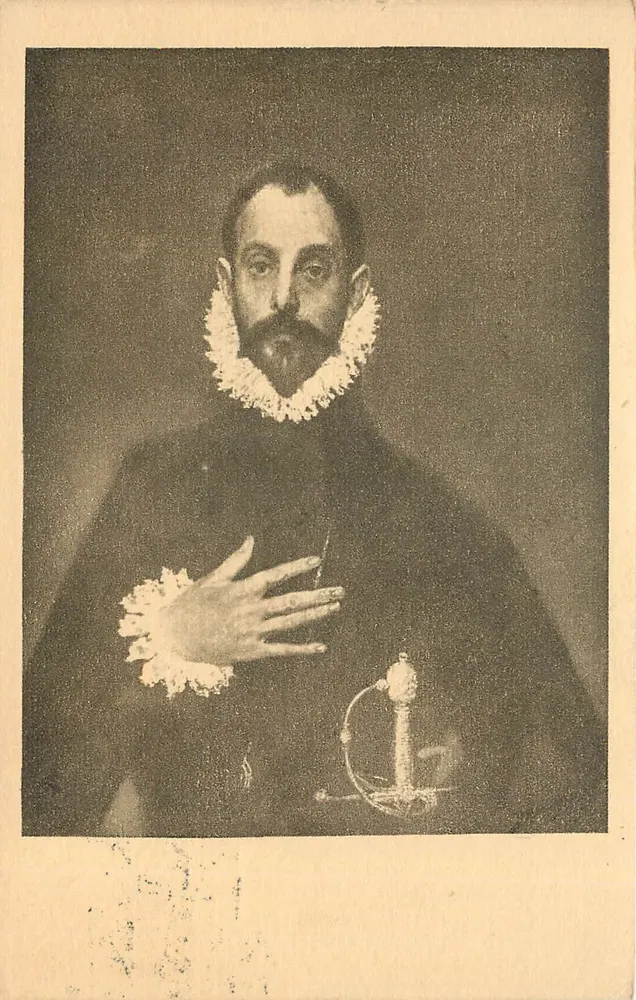 Portret jeźdźca — Muzeum Prado, Madryt — wydawca nieznany, nr serii 809 - Awers