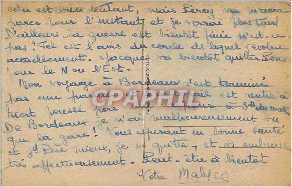 Angoulême — Velhos muros (século XII) — Editora: Éditions des Cartes Postales Galeries - Verso