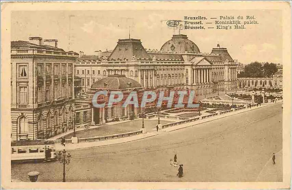 Bruxelas — Palácio do Rei — PIB - Frente