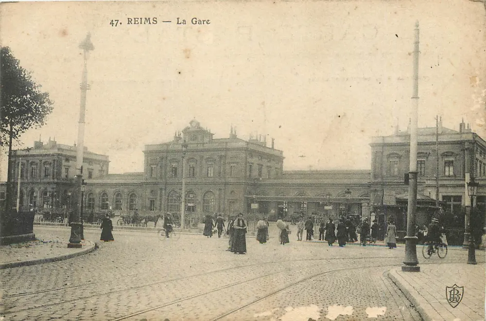 Reims — A Estação — Editor R. L. (n° 47) - Frente
