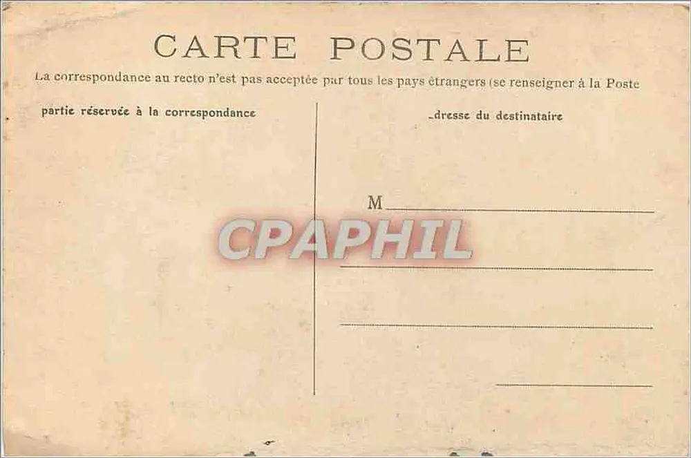 Reims — A Estação — Editor R. L. (n° 47) - Verso