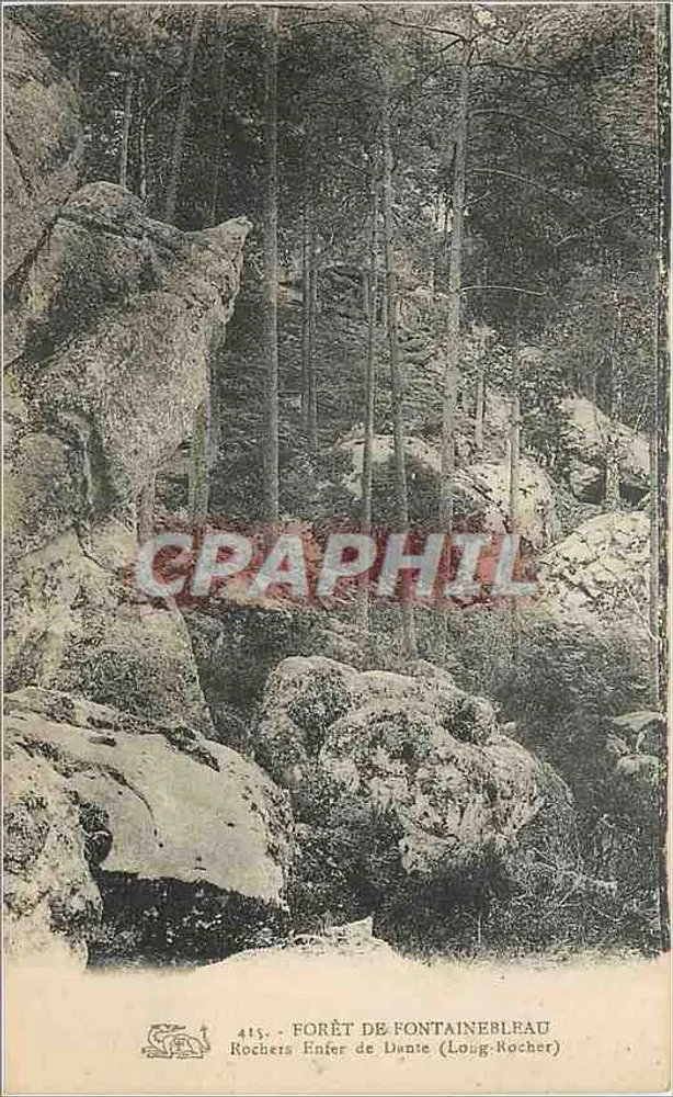 Dantes Hölle Felsen (Long-Rocker) — Forêt de Fontainebleau — unbekannter Verlag, Nr. 415 - Vorderseite