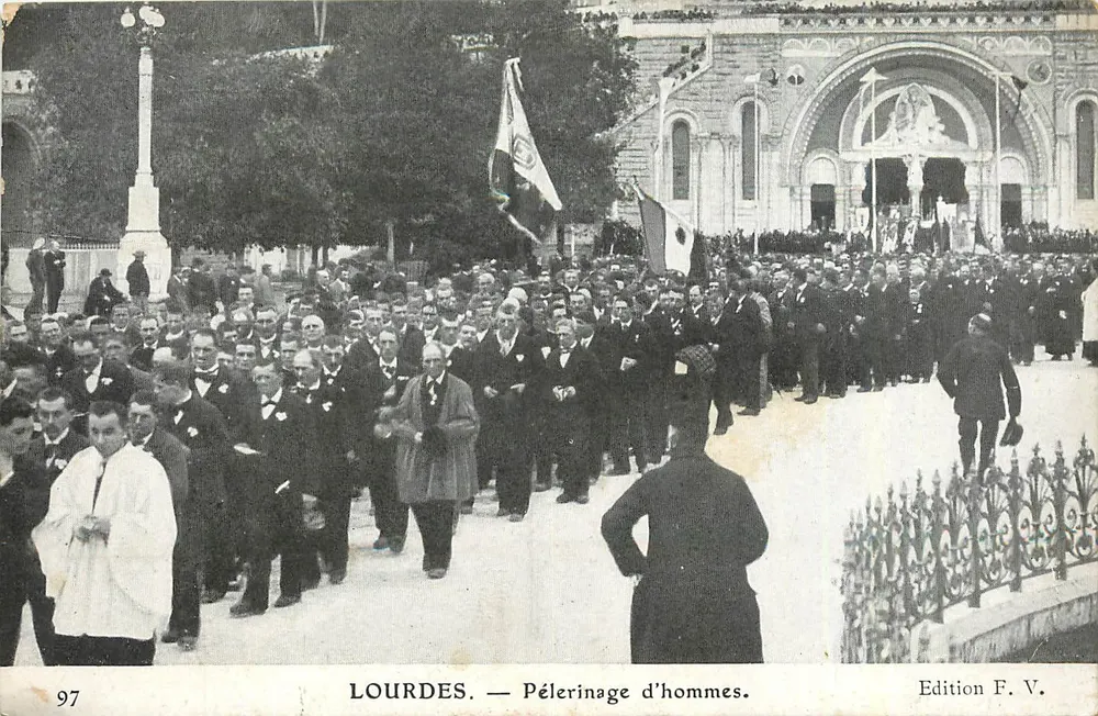 LOURDES — Pelerinagem de homens — Edição F. V. n° 97 - Frente