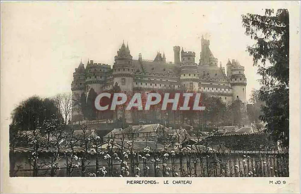 Pierrefonds - O Castelo — M JO 9 — editor Aéro-Photo, Paris - Frente