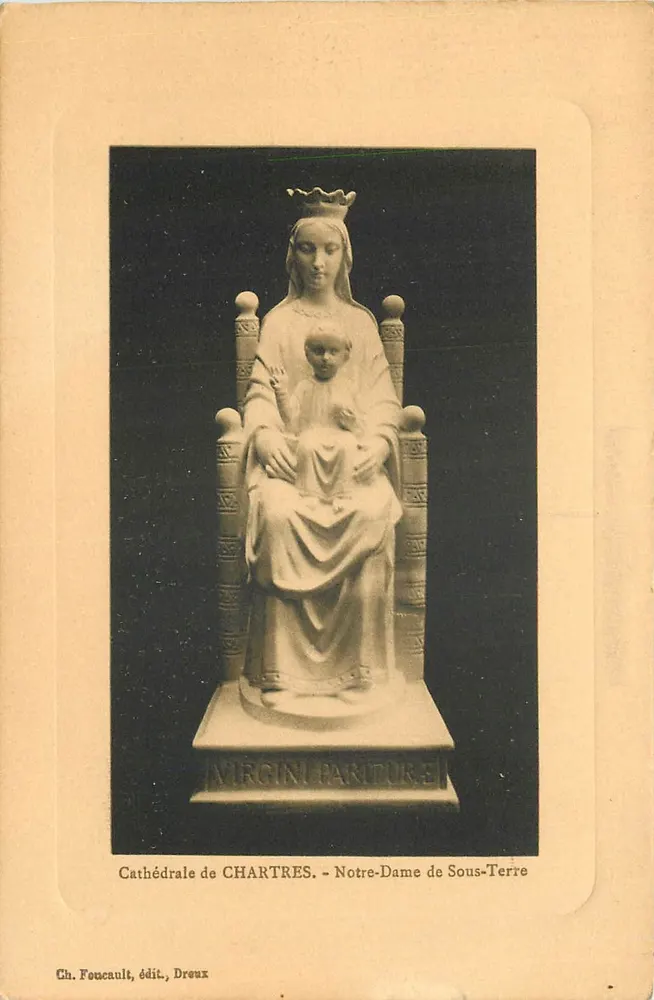 Catedral de CHARTRES - Nossa Senhora de Sob a Terra — Ch. Foucault, editor, Dreux - Frente