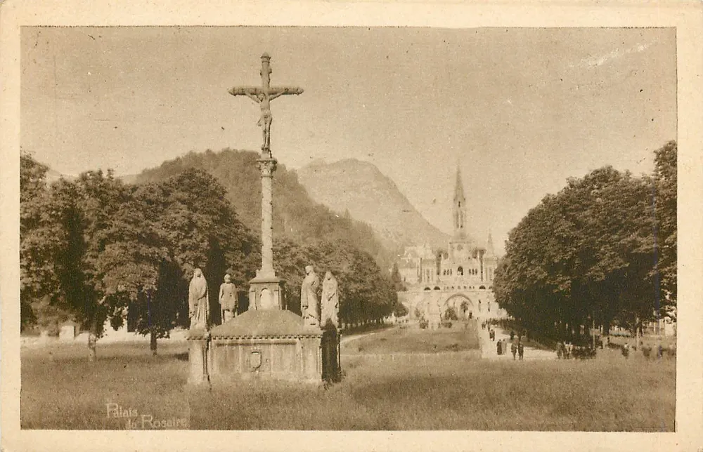 Calvaire Breton e Esplanada — Lourdes — Edição Palais de Rosalire - Frente