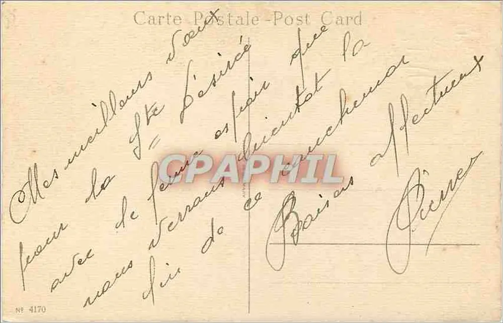 Arranjo de margaridas — Boa festa — Editor Pièrnes, n° 4170 - Verso
