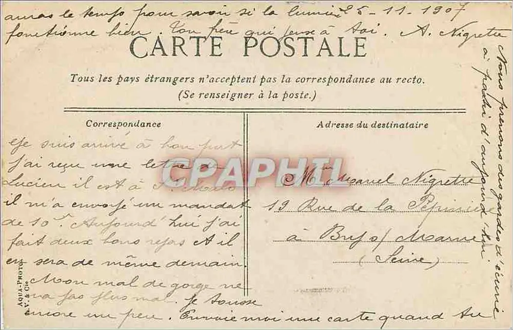 Fontainebleau - Le Palais, La Cour Ovale — éditeur inconnu, n°4 - Verso
