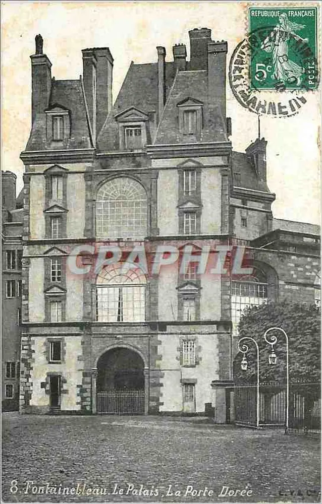 Fontainebleau - Das Schloss, Das Goldene Tor — Verlag G.B.N.G. Nr. 8 - Vorderseite