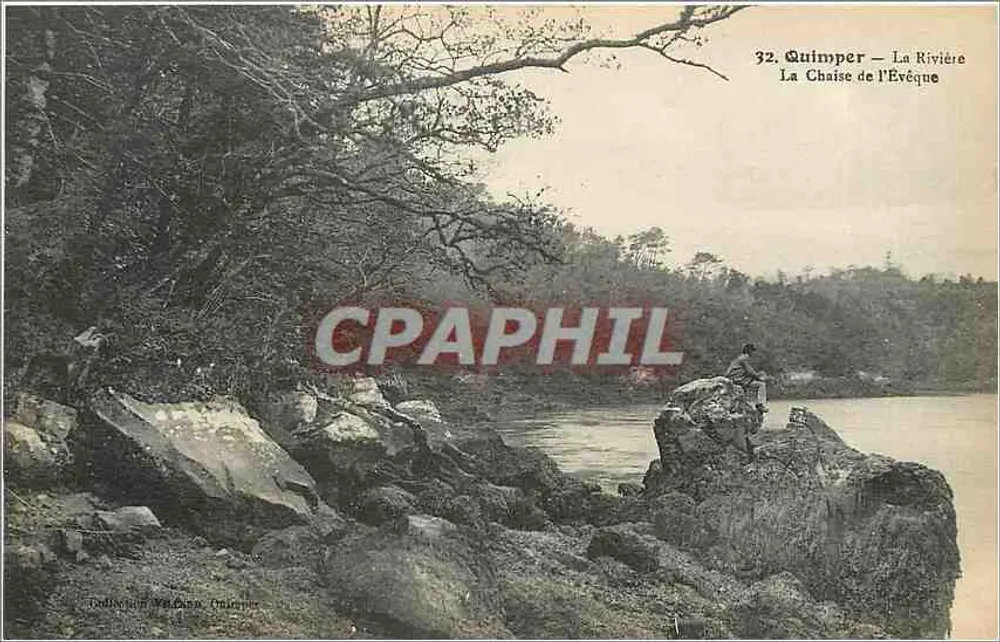 Quimper — O Rio — A Cadeira do Bispo - Frente