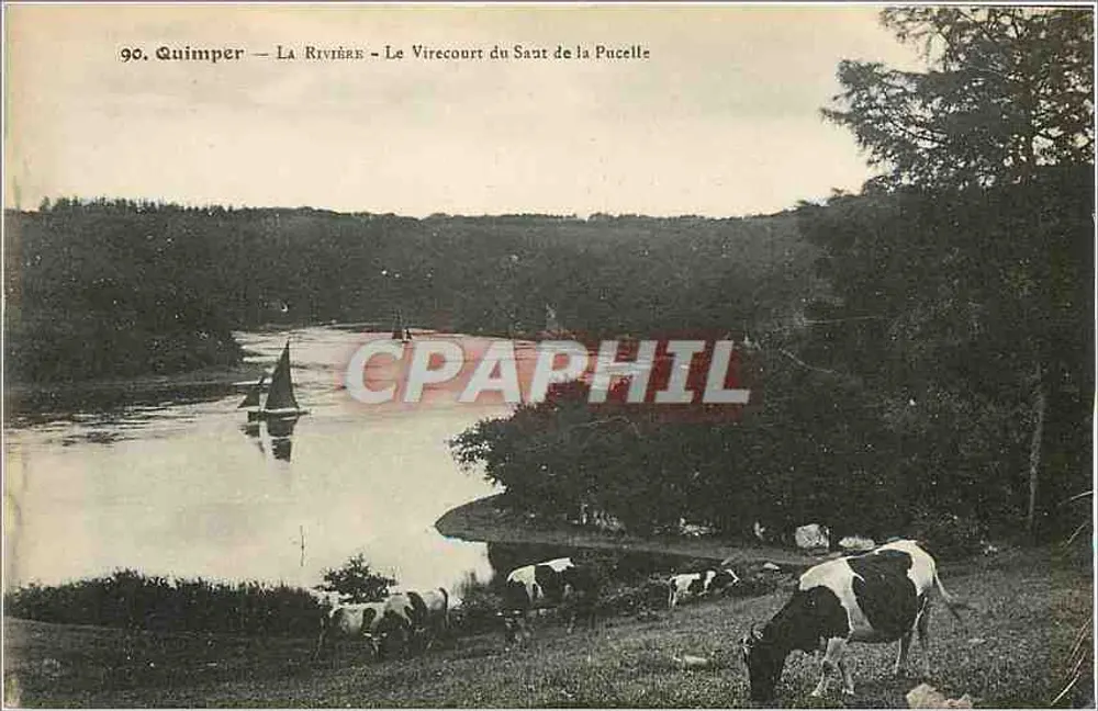 Quimper — Die Fluss — Le Virecourt du Saut de la Pucelle - Vorderseite