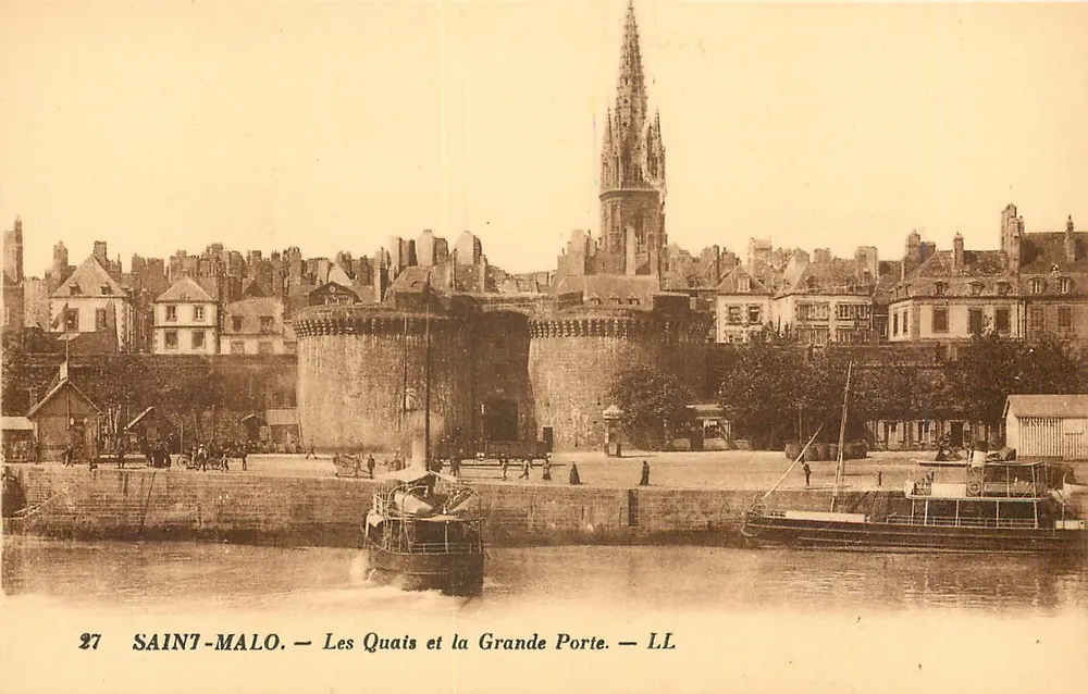Saint-Malo — Die Quais und die Grande Porte — LL - Vorderseite