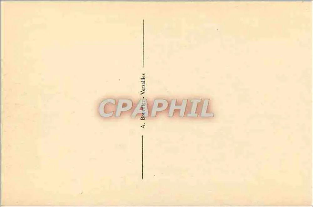 Castelo de VERSAILLES — Vista tirada em Av - Verso