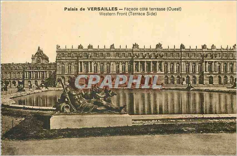 Palácio de VERSAILLES — Fachada lado da terrasse (Oeste) — A. Bouléclair - Frente