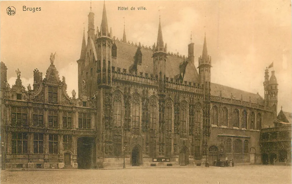 Bruges — Town Hall — Ed. Nels, Brussels, Bruges Series No. 34 - Front
