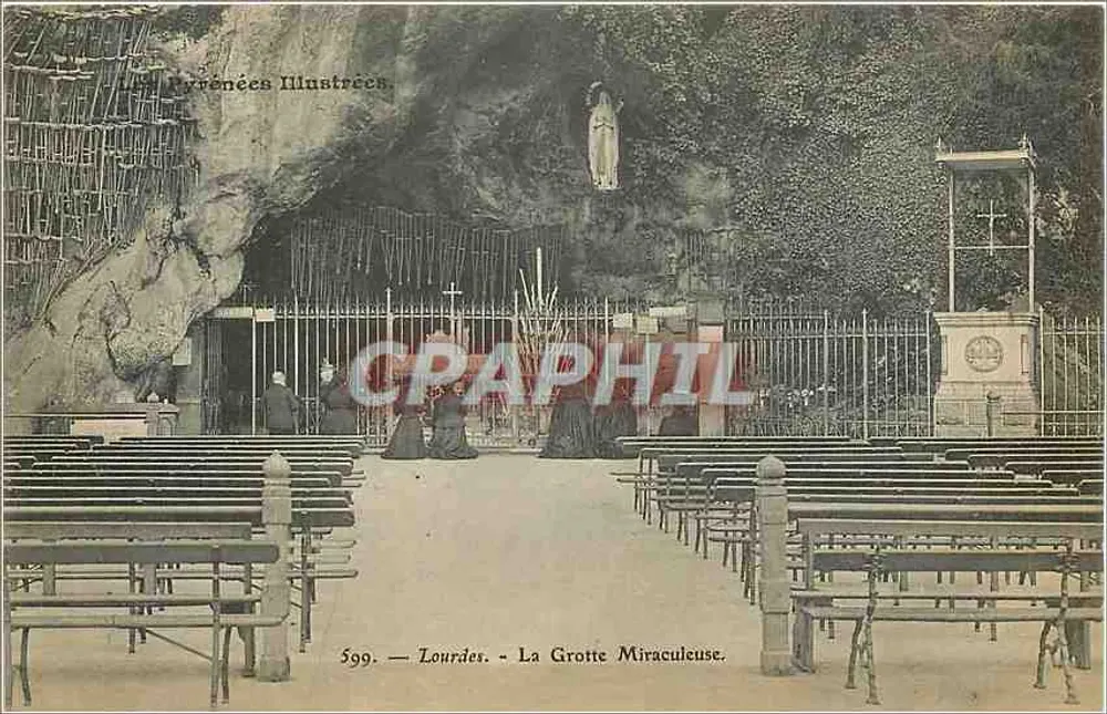 Lourdes — A Gruta Milagrosa — Série 'Viagens Ilustradas' n°599 - Frente