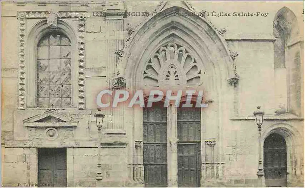 Conches (Eure) — Vue de l'Église Sainte-Foy — P. Tannier Éditeur - Recto