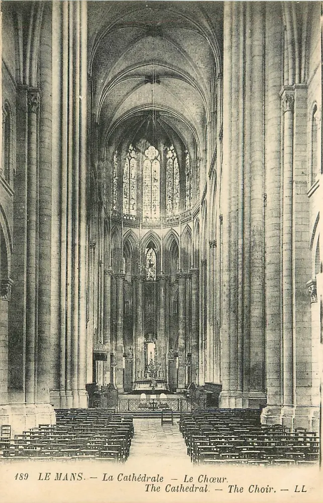 Le Mans — A Catedral — O Coro — The Choir — LL - Frente