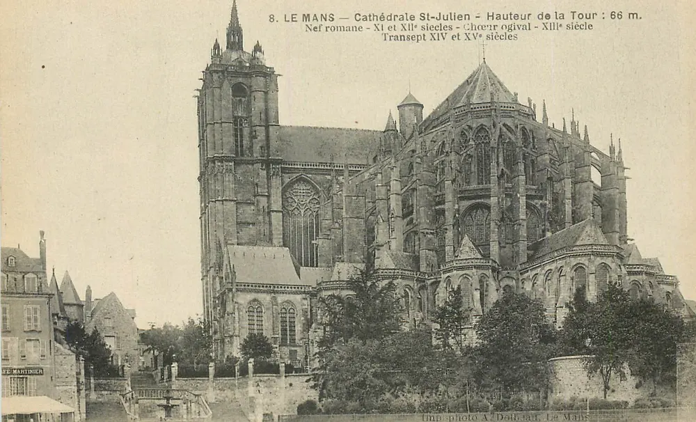Le Mans — Catedral de São Julião — Imp. Martinier, Le Mans - Frente
