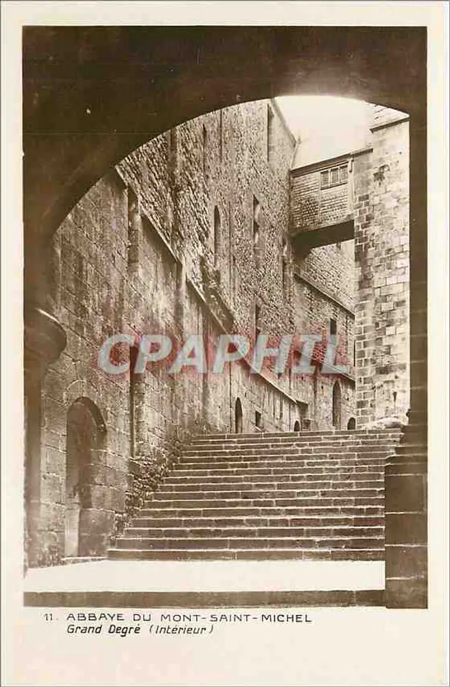 Grand Degré (Intérieur) — Abbaye du Mont-Saint-Michel — Édition des Monuments Historiques, Paris - Recto