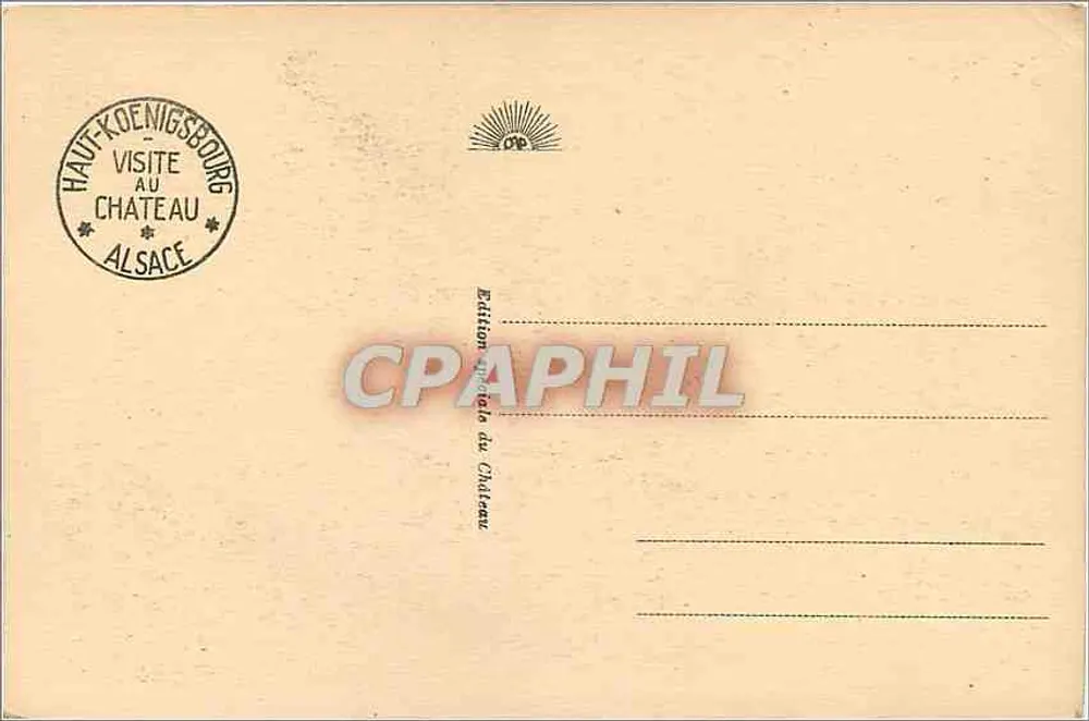 Alto-Kœnigsbourg - Camera Lorena — CAP. n°31 - Verso