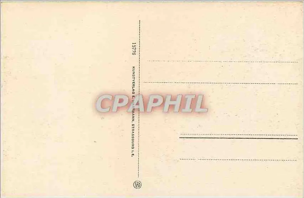 Strasbourg - Le Chevalier de la Place de la Cathédrale — Éditeur E. Mann, n° 610 - Verso