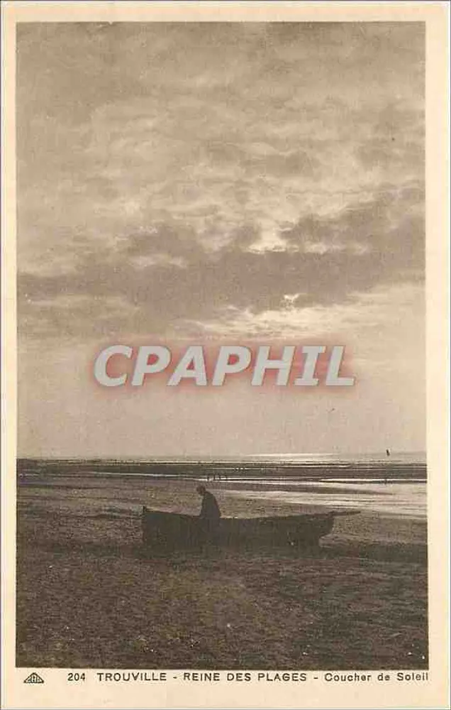 Trouville - Reine des Plages - Coucher de Soleil - Recto