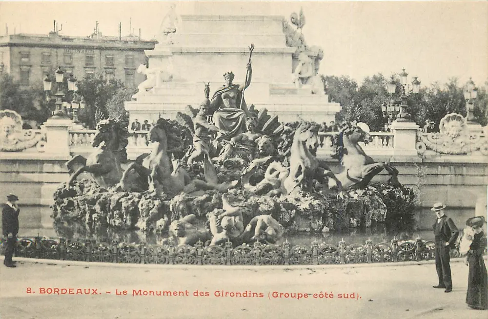 Bordeaux - Das Monument der Girondins (Gruppe Südseite) - Vorderseite