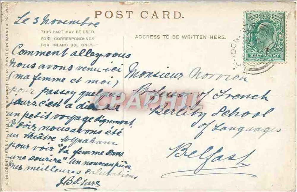 Ponte Tower — Londres — S. Hildeshiem & Co. Ltd. (n° 343) - Verso