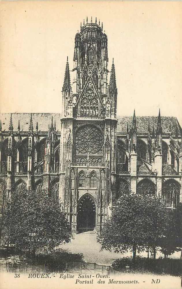 Rouen - Kirche Saint-Ouen - Portal der Marmousets - Vorderseite