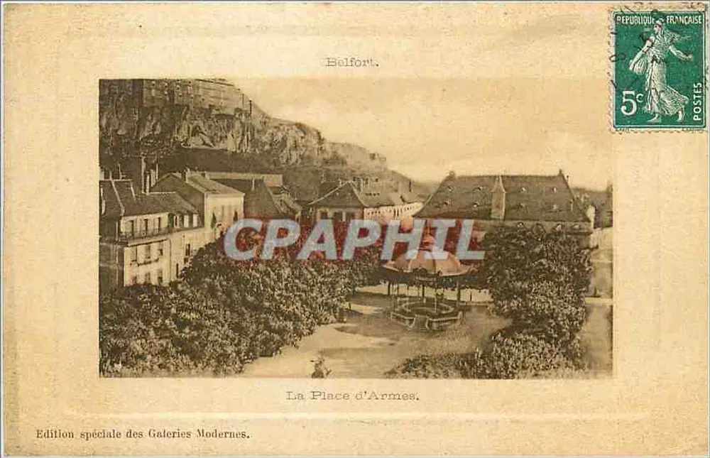 Belfort — A Praça das Armas — Edição especial das Galerias Modernas - Frente