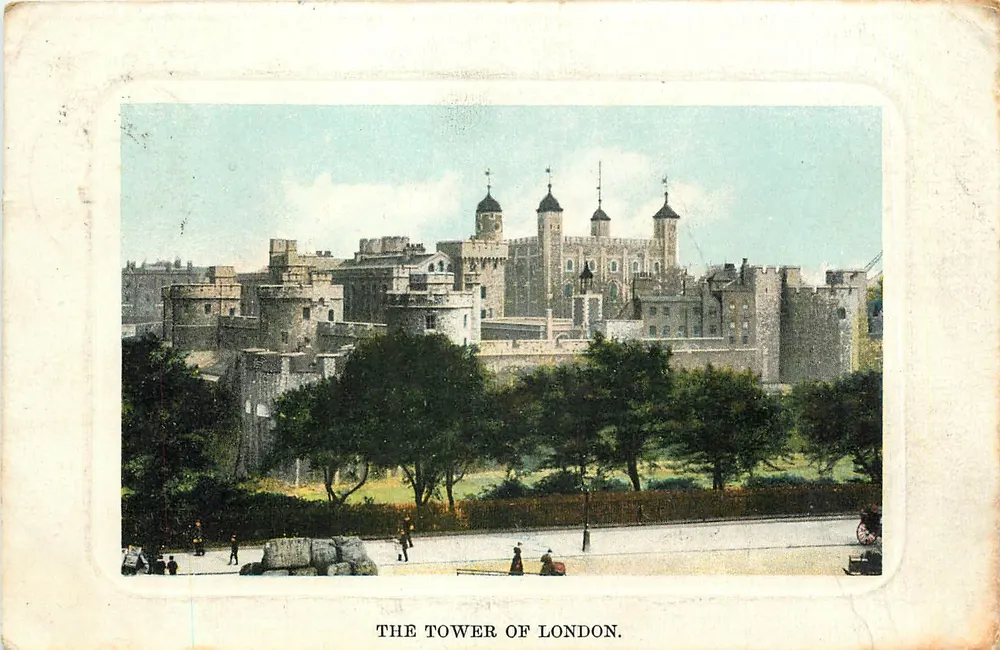 La Tour de Londres — vue panoramique — Published by G. Smith for Samuels & 150 Strand - Recto