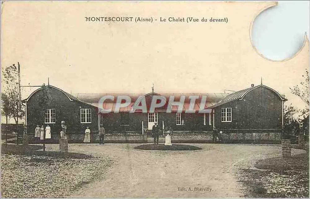 Montescourt (Aisne) - O Chalet (Vista da frente) — Editor A. Dhervilly - Frente
