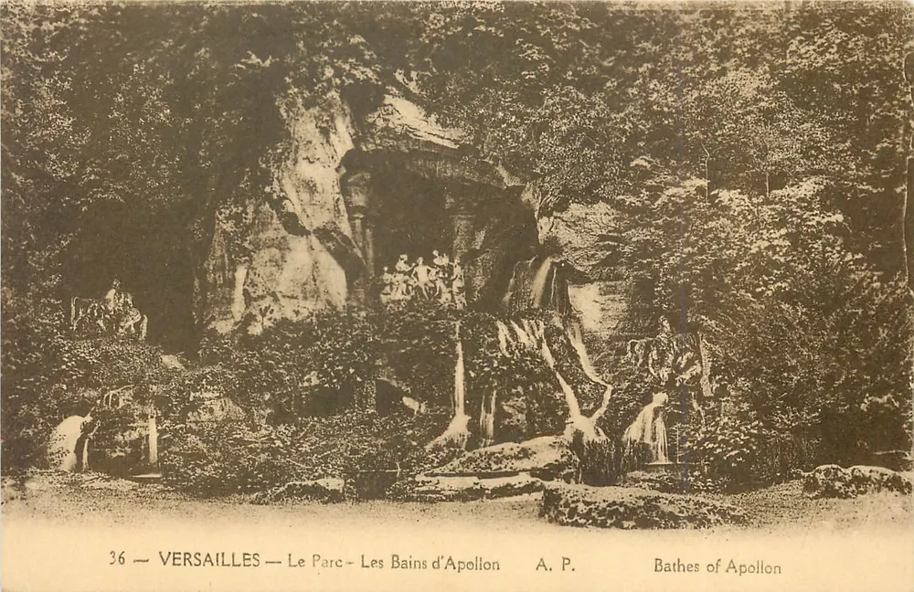 Versailles — O Parque — Os Banhos de Apolo — A. P. - Frente