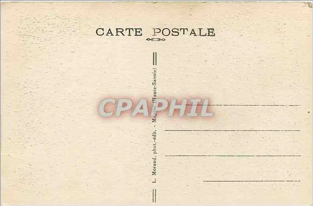 Saint-Gervais-les-Bains — Cheminée des Fées — L. Morand, phot.édit. (Haute-Savoie) - Verso