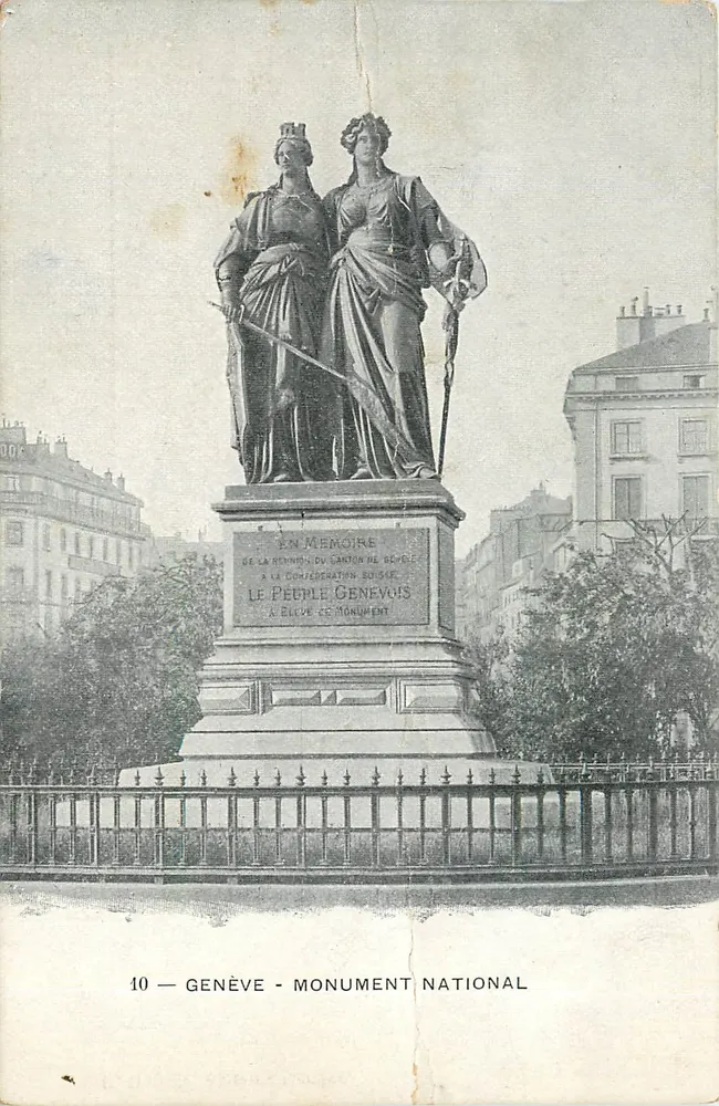 Genebra — Monumento Nacional — E. Haissly, editor - Frente