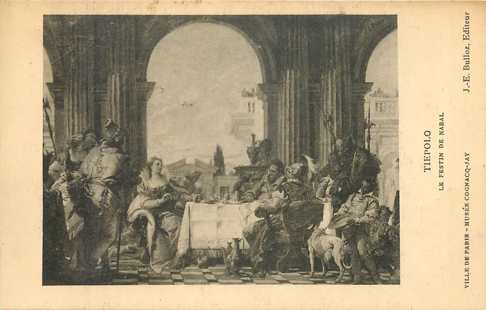 Het feestmaal van Nabal — TIEPOLO — J.-E. Bulloz, Uitgever - Voorkant