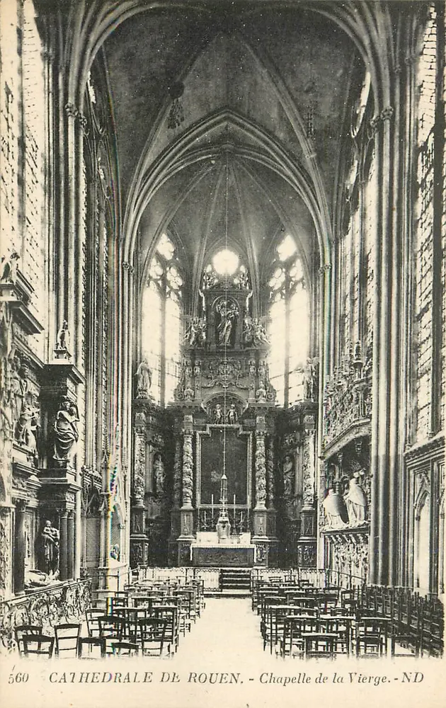 Cathédrale de Rouen — Chapelle de la Vierge — ND - Recto